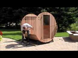 Canopy Barrel Sauna Indoor And Outdoor Home Sauna Kit Sauna Diy Outdoor Sauna Barrel Sauna