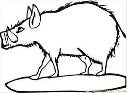 Some cute pig coloring pages are collected in this page, you can color this farm animal by your own style and share with your friends. Wild Boar 2 Coloring Page Coloring Page For Kids Free The Wild Printable Coloring Pages Online For Kids Coloringpages101 Com Coloring Pages For Kids