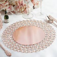 Charger Plate Table Decoration Etsy In 2020 Charger Plates Rose Gold Rims Decorative Charger