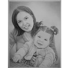 Start with something simple, have fun, don't stop and your skills will grow! Pencil Sketch Baby Drawing And Mother Steemit