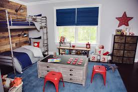 This tribeca loft plays up the. Red White And Blue Kids Rooms Project Nursery