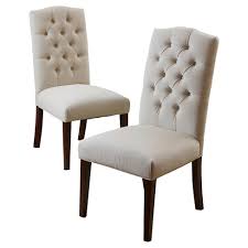 Dining room chairs now come in a massive variety of materials form wood and metal to plastic and fabric. Set Of 2 Crown Top Dining Chairs Off White Christopher Knight Home Target