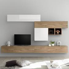 Cette combinaison renforcera d'autant plus le style moderne et minimaliste de votre salon. Meuble Tele Suspendu Meuble Tv Mural Design Meuble Tv Complet