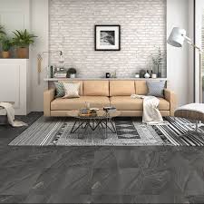 Varying from light to dark and cool to warm tones, discover daltile's unmatched selection of gray tile. Arkon Dark Grey Mixed Stone Effect Porcelain Wall Floor Tile 14 94 M