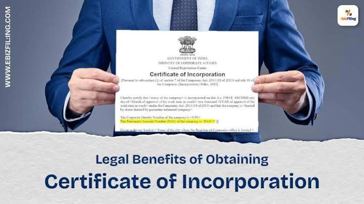 Importance of Certificate of Incorporation for New Businesses | Ebizfiling