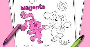 The black and white drawings can be printed and colored by hand or directly on the computer. Coloring Pages Of Blues Clues All Coloring Pages Texture