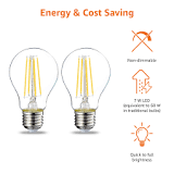 Amazon Basics LED E27 Edison Screw Bulb, 7W (Equivalent to ...