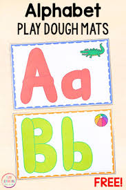 Alphabet linking chart abcd q rst efg. Free Printable Alphabet Play Dough Mats
