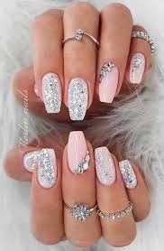 .wonderful silver nails designs, prettyfulz: 20 Best Wedding Nail Ideas Nail Art Designs 2020