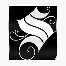 Mao gong ding is one of the most famous and typical bronzeware scripts in . Fancy Letter S Posters Redbubble