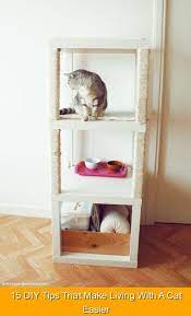 15 diy tips that make living with a cat easier 417746 apartment hacks apartmenthacks use shelves as cat furniture good idea if you have limit 2020 ikea ipuclari
