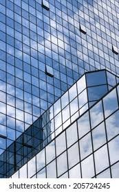 Beautiful Background Glass Office Building Reflecting Stock ...