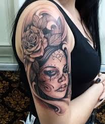 We use the term party since it's simply so, forget the pain of mourning, this occasion is happy and joyous. Day Of The Dead Tattoo 151 Amazing Designs Besttattooguide Com
