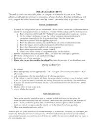 interviews the college interview