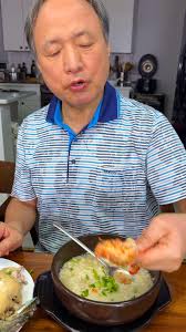 It was one of the hottest day of the year so we had abalone ginseng chicken  soup. , Koreans don’t beat the summer heat with iced tea… they do it with  boiling hot soup! 🥵🍲, Samgyetang (ginseng chicken ...