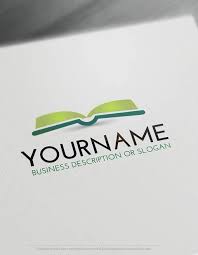 Create Education Logo Free Simple Book Logo Template Book Logo Education Logo Logo Design Free Templates