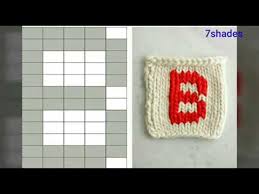 Alphabet Graph Knitting Chart Graph Cross Stitch Chart Graph Knitting Pattern