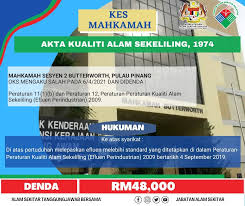 Pulau pinang, 26 dan 27 disember 2017. Jabatan Alam Sekitar å†™çœŸ Facebook