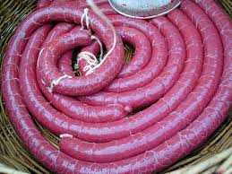 It is traditionally stuffed into casings but can be formed into patties and fried like hamburgers. Blood Sausage Wikipedia