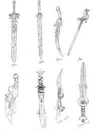 Fantasy Sword Set By Xildaen Sword Design Sword Drawing Fantasy Sword