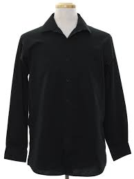A crowd had gathered for the latest from pierre cardin: Eighties Pierre Cardin Shirt Late 80s Pierre Cardin Mens Black Background Polyester Cotton Blend Button Cuff Longsleeve B Club Shirts Shirts Vintage Outfits