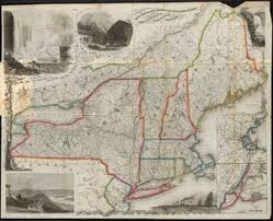 New york city to poughkeepsie. E P Dutton Co S Railroad Steam Boat Stage Route Map Of New England New York And Canada Digital Commonwealth