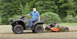Erik from farpoint farms reviews a 36 inch pull behind tiller attachment that you can hook up to any riding mower, lawn tractor or garden tractor to aid you. Dr Pro 36t Rototiller Tow Behind Electric Start Dr Power Equipment