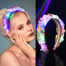 Vakkery LED Headband Luminous Laser Hair Band Headpiece Flashing Festivals  Party Hair Accessories for Women and Girls : Amazon.de: Toys