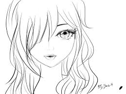 First, draw a circle to create the basic outline of the face. Easy How To Draw Anime Girl Face Novocom Top