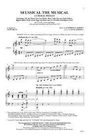 A day for the cat in the hat: Seussical The Musical Satb Arr Andy Beck J W Pepper Sheet Music