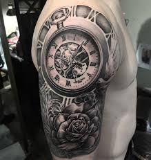 Tatouage bras homme 50 tatouages homme en styles varies tatouage bras complet tatouage bras tatouage bras complet homme from i.pinimg.com. Tatouage Horloge Homme Zoom Sur 24 Des Meilleurs Modeles