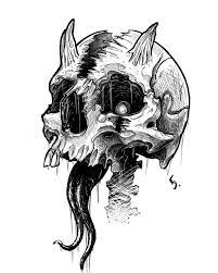Skull Tattoo On Inspirationde Skull Art Drawing Skull Tattoo Design Skull Art