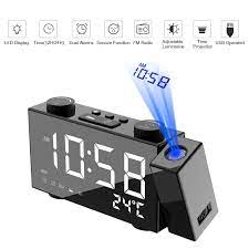 1 x projection alarm clock, 1 x usb power cable, 1 x english user manual. Digital Alarm Clock Fm Projection Radio Alarm Clock With Snooze Thermometer Table Clock Usb Leds Alarm Clocks Coins Shopy Alarm Clock Clock Radio Alarm Clock