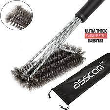 From 7 96 Bbq Grill Brush By Asscom 18 3 Stainless Steel Brushes In 1 And A Small 100 Small Silicone Brush Best Gas Grills Gas Grill Reviews Grill Brush