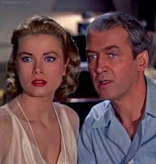 Jimmy Stewart and Grace Kelly. Rear Window (1954).