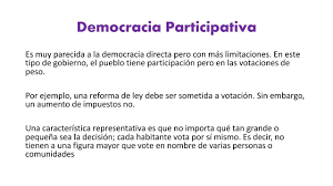 Se le conoce también como democracia participativa, aquí el pueblo se expresa de manera directa para expresar sus opiniones. Pin By Dome On Democracia Participativa