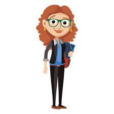 Female Secretary Cartoon Png Cartoons Png Cartoon School Bus Crafts