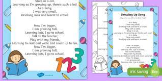 Songs have the ability to make us feel. Growing Up Song Teacher Made