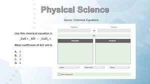 Balance any equation or reaction using this chemical equation balancer! Physical Science Gizmo Conduction And Convection Ppt Download