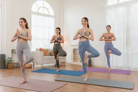 Diverse Mumbaikars practicing yoga