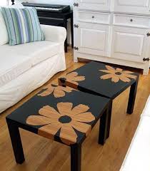 Turn Your Cheap 8 00 Ikea Tables Into This Great For That First Apartment So Cute Alte Mobel Diy Mobel Kleinmobel
