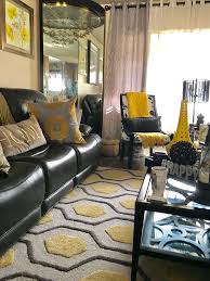 Black And Gray Living Room Decor Pin By Gee Rob On Black Gray And Yellow Contemporary Living Room Yellow Room Decor Yellow Room Apartment Living Room