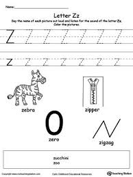 And that letter is only a few hundred years old. Free Words Starting With Letter Z Letter Z Preschool Worksheets Letter Worksheets For Preschool
