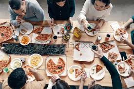 Add this game to your web page. Best Dinner Top View Of Young People In Casual Wear Stock Photo Crushpixel