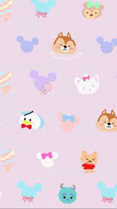 超可爱35张tsum tsum 手机壁纸 再沒有不换壁纸的理由了 wallpaper iphone wallpaper disney kartun