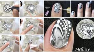 I used small canvases for this project if you create more than one piece of art, make sure the water is clear between canvas dips. How To Make Amazing Water Marble Nail Art Diy Tutorial