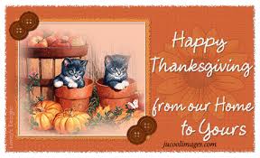 # friends # season 5 # thanksgiving # turkey # friends tv. Happy Thanksgiving From Our Home To Your Cute Cats Greeting Card