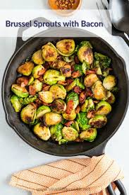 Increase heat to med & add brussel sprouts to skillet, having as many with the cut side down as possible. Brussel Sprouts With Bacon Smart Little Cookie