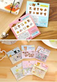 0 62us 20 off 80pcs lot mini cartoon rilakkuma stickers scrapbooking diy cute lovely transparent pvc bear sticker for diaries school student assorted sticker scrapbook stickers diy scrapbook scrapbook