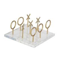 Check spelling or type a new query. 8 X 5 Glam Style Metallic Tic Tac Toe Game Set On Clear Acrylic Board Gold Cosmoliving By Cosmopolitan Target